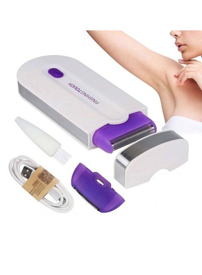 Buy Professional Painless Hair Removal Kit Laser Touch Epilator USB Rechargeable in Saudi Arabia