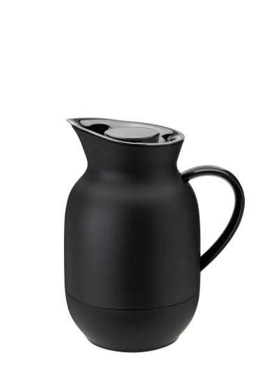 Buy Stelton Amphora Insulated Coffee Pot, Thermos Flask, 1 Litre Plastic Jug with Thermal Glass Insert, Accessories for Household, Kitchen, Dining Room, Matte Finish, Soft Black in UAE