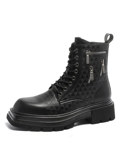 Buy New Youth Fashion Thick Sole High Top Boots in Saudi Arabia