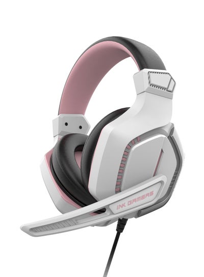 Buy GX200 Over Ear Gaming Headset With Mic for PS4/PS5/XBox/Switch/PC - White in Saudi Arabia