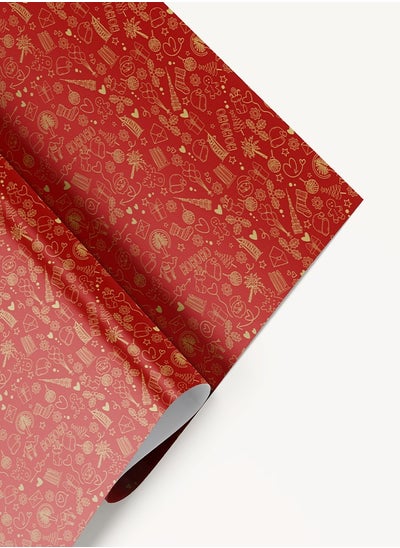 Buy Ho Ho Ho Red Wrapping Paper – UAE-Themed Christmas Gift Wrap in UAE