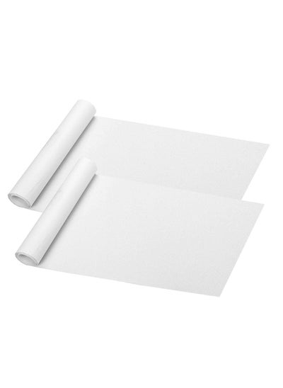 اشتري 2 Pack Clear Skateboard Grip Tape Sheets - 84x23cm, Bubble Free, Waterproof, for Scooters, Longboards, Rollerboards, Stairs, Pedal, Wheelchair Steps, Durable Sandpaper Grip في الامارات