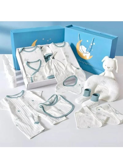 Buy 100% Cotton Boy New Born Clothing Summer Newborn Box Baby Clothes Gift Set in UAE