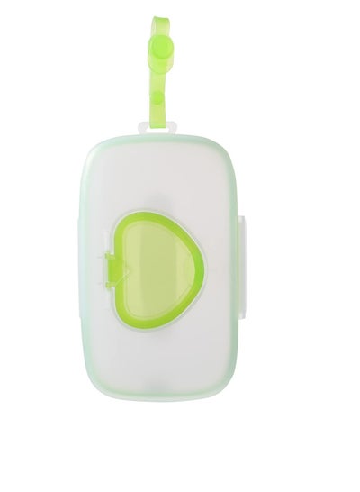Buy Baby Wipe Dispenser, Portable Refillable Wipe Case, Reusable Travel Wet Wipe Pouch for Travel-Pouch Carries (Green) in Saudi Arabia