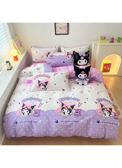 اشتري 4-Piece Kuromi Cotton Comfortable Set Bed Sheet Set Children'S Day Gift Birthday Gift 200X230cm في السعودية