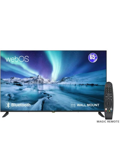 اشتري MTC 65" LED Smart TV, UHD 4K, WebOS, Magic remote, 1.5 GB + 8GM, 60 HZ, Built-in Receiver, Free Wall Mount MT65UH430WOS في السعودية