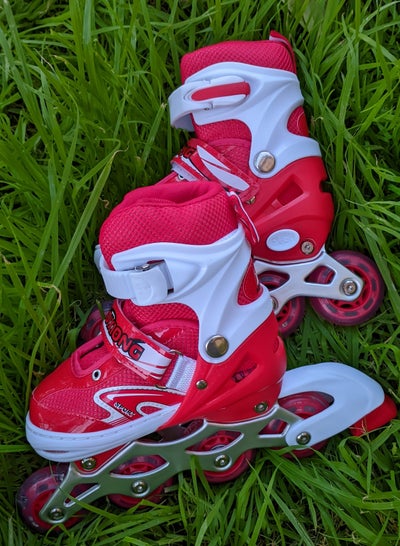 Buy roller skates inline  skates small size from 31-34 red in Egypt