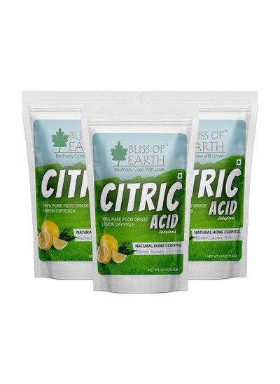 Buy Bliss of Earth 4 oz Anhydrous Citric Acid Powder For Food Bath Bombs Cleaning & Preserving 113GM in UAE