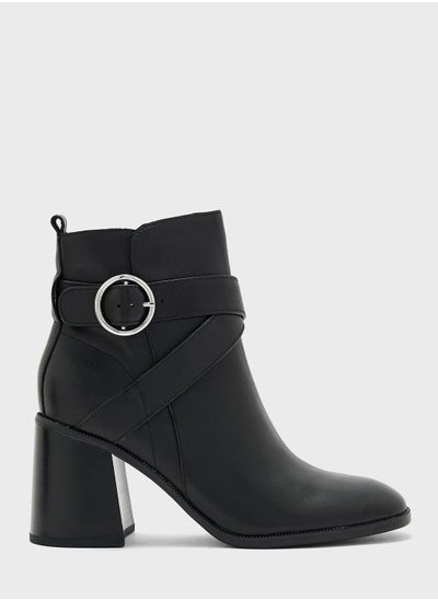 Buy Mid Heel Ankle Boots in UAE