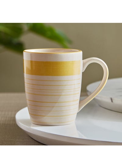 اشتري Atlanta Striped Stoneware Coffee Mug 450 ml في الامارات