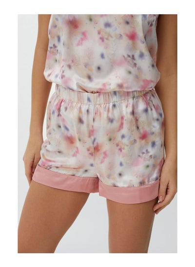 Buy Satin Tie Dye Floral Short in UAE