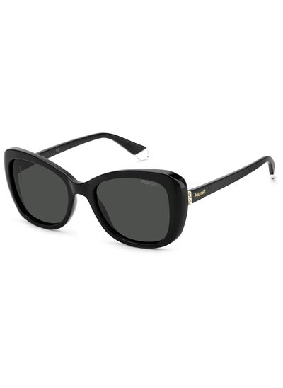 اشتري Women's UV Protection Butterfly Sunglasses - Pld 4132/S/X Black 53 - Lens Size: 53 Mm في الامارات