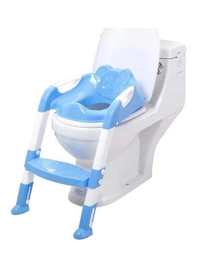 Buy ORiTi Portable Folding Trainer Toilet Potty Training Ladder Chair For Kids - Blue in UAE