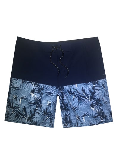 اشتري 2023 Quick-Dry Surf Shorts Elastic Waterproof Floral Mens Swimwear Black في السعودية