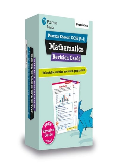 اشتري Revise Edexcel Gcse 91 Mathematics Foundation Revision Cards Includes Free Online Revision Guide في الامارات