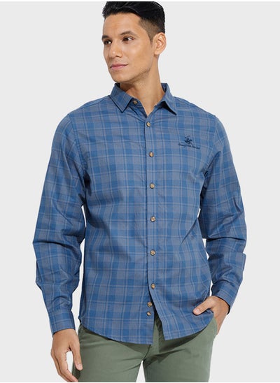 Buy Checked Slim Fit Shirt in Saudi Arabia