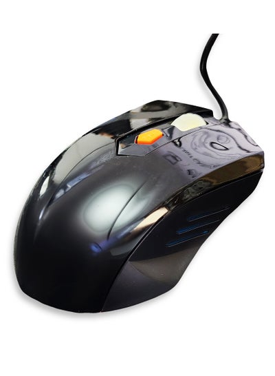 Buy Optical Gaming Mouse, 2000DPI 6 Buttons - Black in Egypt