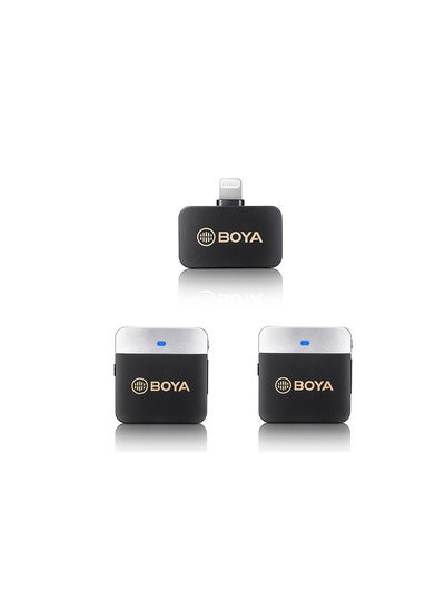 اشتري Boya BY-M1V6  2.4GHz Dual-Channel Wireless Microphone System for IOS devices, iphone, ipad etc في الامارات