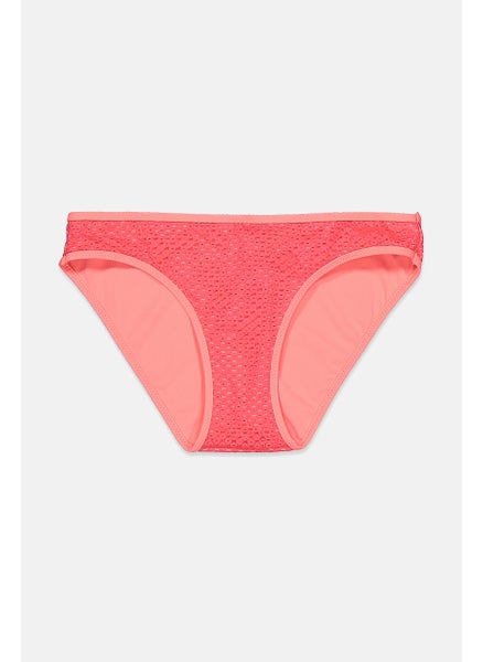 اشتري Women Textured Bikini Bottom, Pink في السعودية