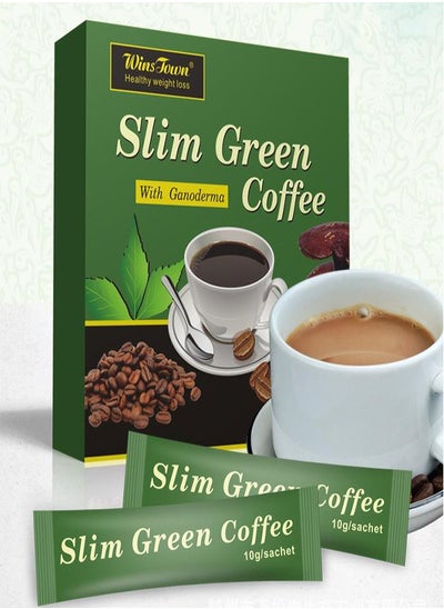 Buy Light Green Coffee for Weight Loss, Natural Herbal Weight Loss, Ganoderma Coffee, Contains Ganoderma, Box of 18 in Saudi Arabia