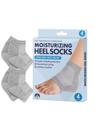 Buy Dr. Frederick's Original Moisturizing Heel Socks for Cracked Heel Treatment 2 Pairs Stop Cracked Heels in Their Tracks in UAE