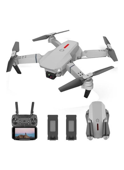 Buy LS-E525 WiFi FPV 4K Headless Mode 3 Batterires Silver Grey Suitable for Beginners and Kids in UAE