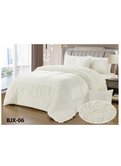 Buy Moon Fur Winter King Size 6 Pieces Quilt Set Bedspread 250x230cm in Saudi Arabia