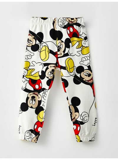 Buy Elastic Waist Mickey Mouse Printed Baby Girl Sweatpants in Egypt