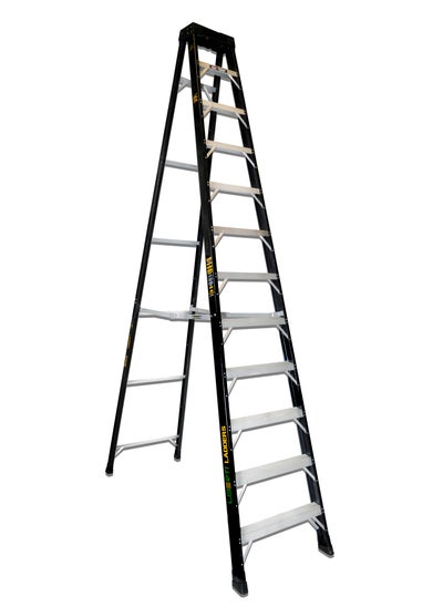 اشتري 12' Liberti Safe Step Series Heavy Duty Fiber Glass Step Ladder في الامارات