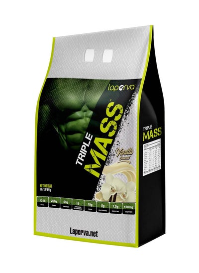 Buy Laperva Triple Mass Gainer, Vanilla Caramel Flavor - 13.2lb in UAE