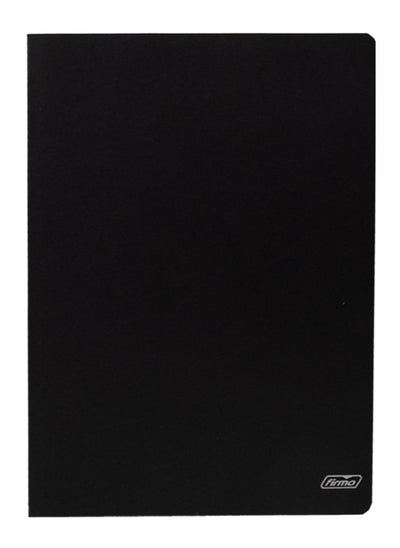 اشتري A4 Size Stapled Notebook Single Lined Ruling Black Paper Cover في الامارات