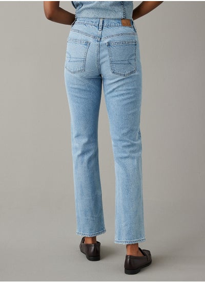 اشتري AE Stretch Super High-Waisted Ankle Straight Jean في السعودية