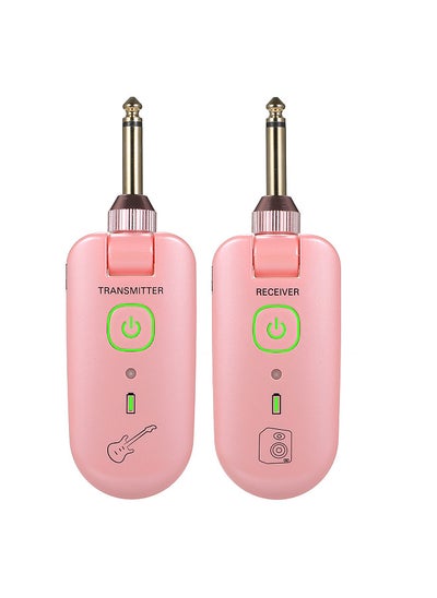 اشتري double W3 Portable UHF Wireless Guitar Transmitter and Receiver Set 50M Transmission Range Audio Wireless System Built-in Rechargeable Lithium Battery في الامارات