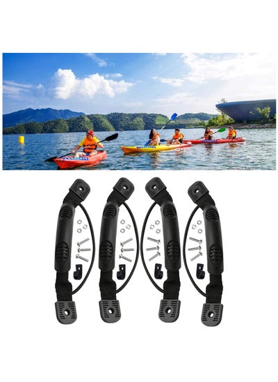 اشتري Kayak Handle Carry Handles Mount Paddle with Screws and Bungee Cord, Canoe Boat Side Mount Carry Handle, Kayak Carry Handle, Ocean, Rowing Tool, Pescador, Emotion Kayaks Suitcase, 4 Pcs في الامارات