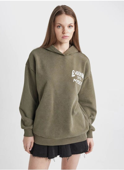 Buy Oversize Fit Thick Fabric Washable Sweatshirt in UAE