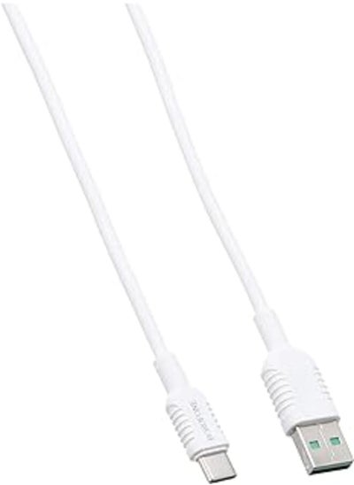 Buy BOROFONE BX33 Type-C 5A Billow flash charging data cable - White in Egypt