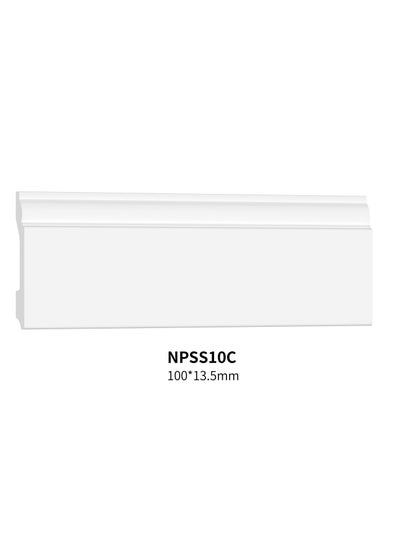 Buy Polystyrene Skirting Board/Baseboard - Size: 10*1.35*240 cm - 5 Pieces in Saudi Arabia