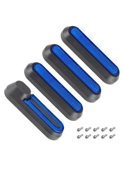 Buy 4 PCS Reflective Scooter Rear Side Wheel Cover Reflective Strip for Xiaomi 1S M365 Pro Pro2 Scooter, Scooter Wheel Hubs Cap with Screws Rear Wheel Protective Decorative Shell in Saudi Arabia