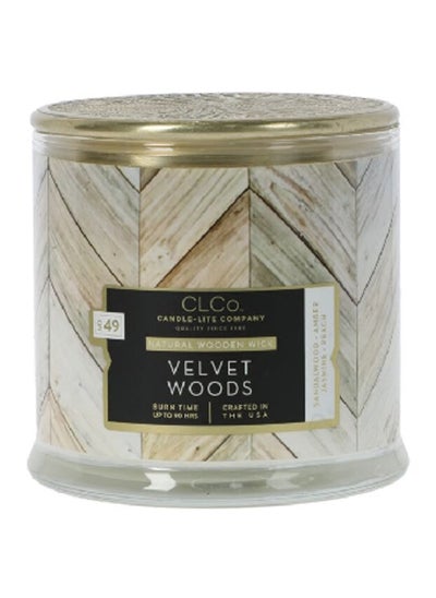 Buy No. 49 Velvet Wood Natural Wooden Wick Scented Jar Candle Multicolor 396 g in Saudi Arabia