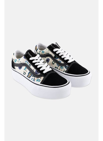 اشتري Women Old Skool Lace Up Shoes, Black Combo في الامارات