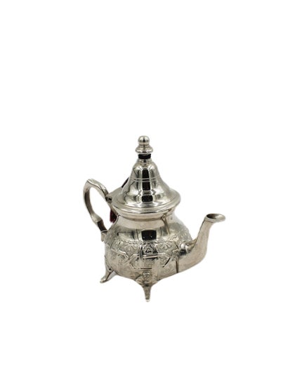 اشتري Moroccan Arabic Traditional Silver Plated Tea Pot 14 X 17 cm في الامارات