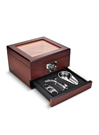 اشتري Humidors, Cedar Handmade Humidors, Glass Top Humidors, Digital Hygrometer Front Loading Humidifiers في الامارات