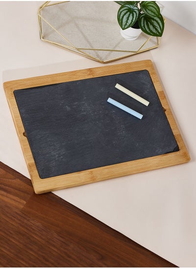 Buy Kora Acacia Wood / Slate Serving Board in UAE