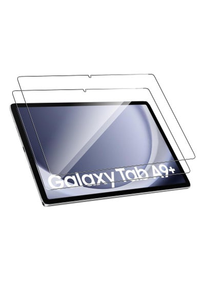 Buy [2 Pack] Screen Protector for Samsung Galaxy Tab A9 Plus/ A9+ 11 inch,9H Hardness Tempered Glass Screen Film Guard,2.5D Edge Ultra Clear Anti Scratch Case in Saudi Arabia