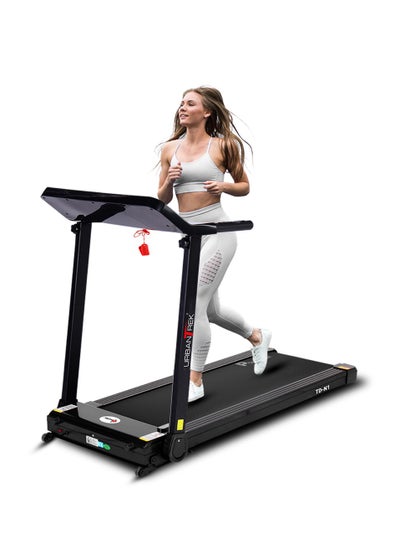 اشتري جهاز مشي كهربائي PowerMax Fitness TD-N1 (4HP) للمنزل [السرعة: 12 كم في الساعة، الحد الأقصى لوزن المستخدم: 90 كجم، قابل للطي، 12 برنامج للتمرين، تطبيق Spax] مساعدة تثبيت مجانية وعرض توضيحي في السعودية