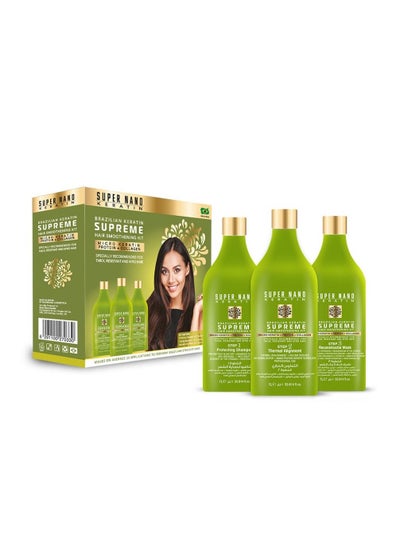 Buy Brazilian Keratin Supreme Kit 3x1L in UAE