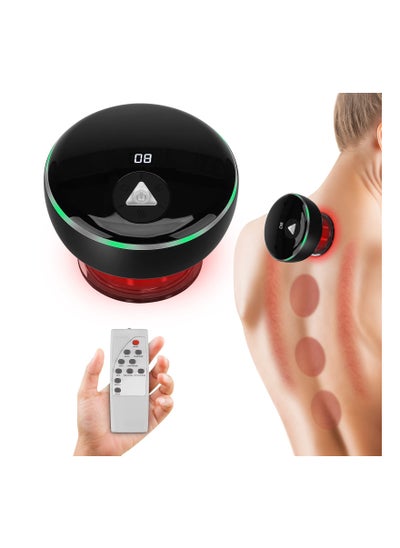 Buy Newest Remote Control Smart Cupping Therapy Massager with Red Light Therapy, 4 In 1 Electric Cupping Machine With 16 Levels Temperature & Suction, Vacuum Therapy Machine Gua Sha Massage Tool in Saudi Arabia