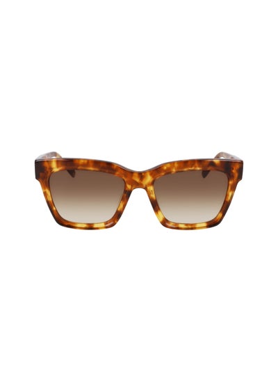 Buy FULL RIM ACETATE CAT EYE DKNY SUN DK551S  5318 (243) HONEY TORTOISE in UAE