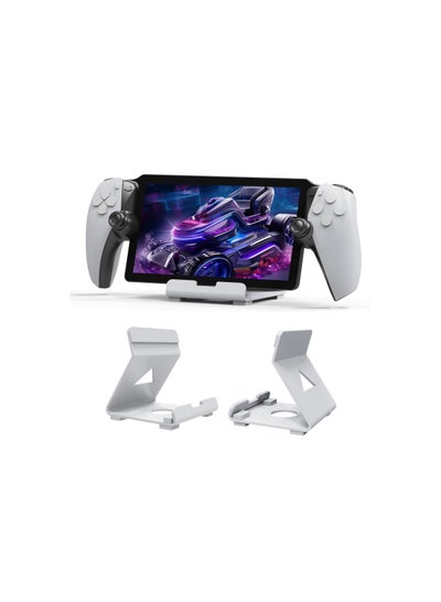 Buy Metal Stand Designed for Playstation Portal,Super Sturdy Gaming Accessories Holder Stand Compatible with Switch,PS Handheld Console and Mobile Phones (White) in Saudi Arabia