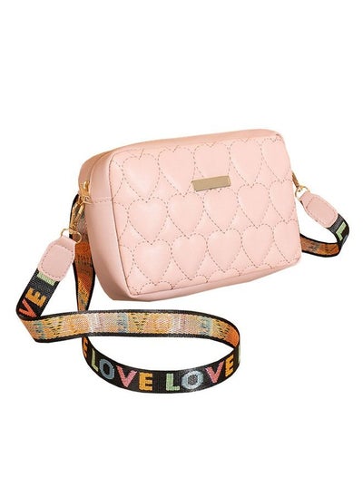 Buy Fashion Ladies Heart Shape Embroidery Shoulder Bag Camera Bag Messenger Bag in UAE